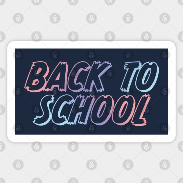 Back to School Gradient Typography Sticker by snapoutofit